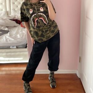 Authentic Bape Camo Shark Tee